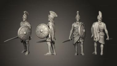 Military figurines Arena Statues Sword Gladiator 3d model