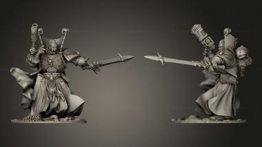 Military figurines BLOODY MATTHEW SPACE VAMPIRE LIBRARIAN back 3d model