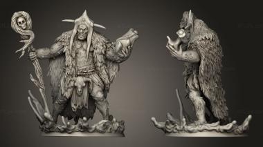 Military figurines Ogre Blood Warlock 3d model