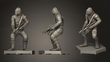 Military figurines Bossk Crowd funding and DS 3d model