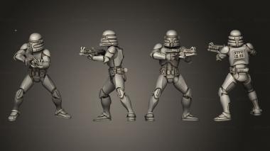 Military figurines ARF Squad 01 3d model