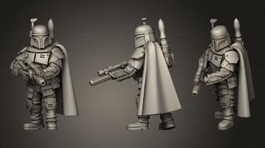 Military figurines Bounty Hunter 3d model