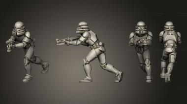 Military figurines ARF Squad 02 3d model