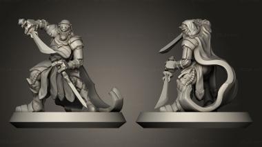 Military figurines bounty huntress 3d model