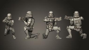Military figurines ARF Squad 03 3d model