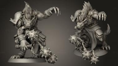 Military figurines Gnoll Demon Brute 3d model