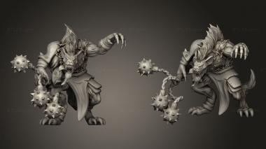 Military figurines Gnoll Demon Lord 3d model