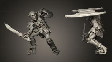 Military figurines Goblins 3d model