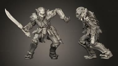 Military figurines Goblins 3d model