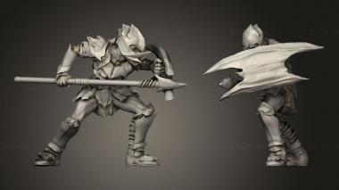Military figurines Goblins lancero 3d model