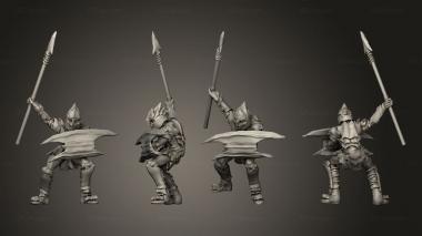 Military figurines Goblins lancero 3d model