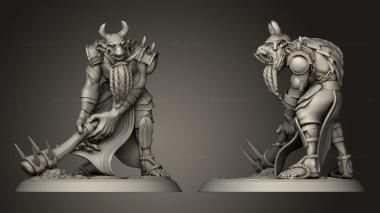 Military figurines Troll Warrior 3d model