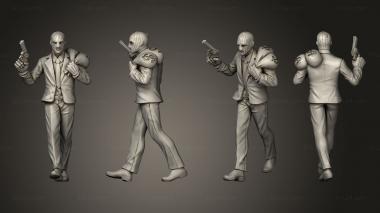Military figurines bankrobber middle 3d model