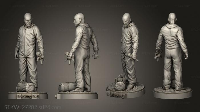 Military figurines (Breaking Bad Walter White BAJA, STKW_27202) 3D models for cnc