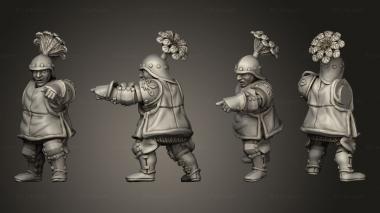 Military figurines Infantry Commander CE Foot 3d model