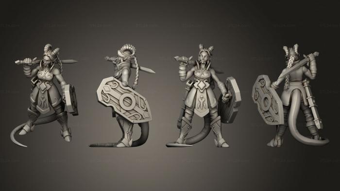 Military figurines (ariza the paladin 01, STKW_2727) 3D models for cnc