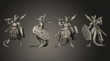 Military figurines ariza the paladin 02 3d model