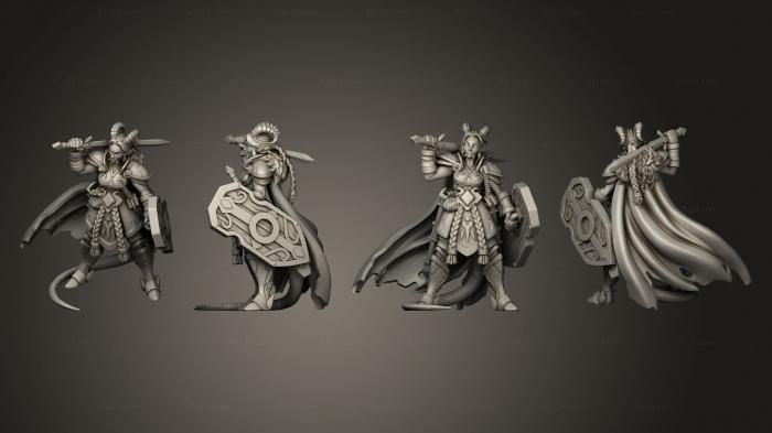 Military figurines (ariza the paladin 03, STKW_2729) 3D models for cnc