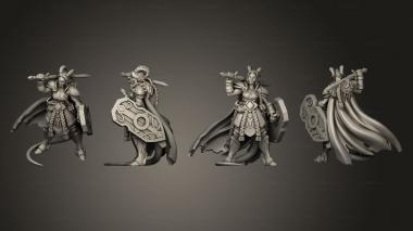 Military figurines ariza the paladin 03 3d model