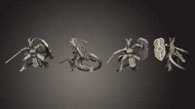 Military figurines ariza the paladin 04 3d model