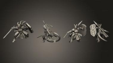 Military figurines ariza the paladin 05 3d model