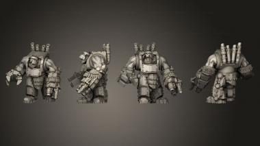 Military figurines Armored Broozer D Gun 1 001 3d model