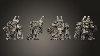 Military figurines Armored Mech Boss B 3d model
