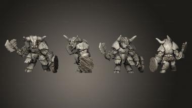 Military figurines Armored Minotaur 2019 Duncan Shadow 3d model