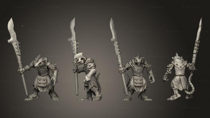 Military figurines (Armored Rats Boss 01, STKW_2743) 3D models for cnc