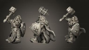 Military figurines Bryna the omitable bearded 3d model