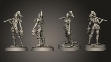 Military figurines Brynna Taker Bease Height 3d model