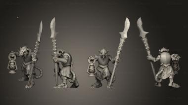 Military figurines Armored Rats Boss 06 3d model