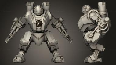 Military figurines Walker Buzzsaws 3d model
