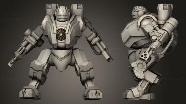 Military figurines Walker Flamer 3d model