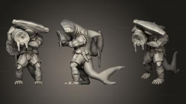 Military figurines Shark Man 3d model