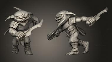 Military figurines Goblins goblin ranger 3d model