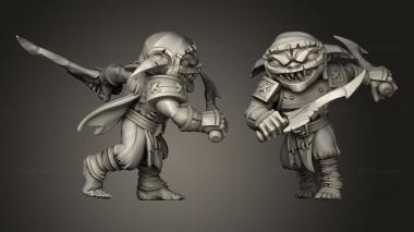 Military figurines Goblins goblin ranger hooded 3d model