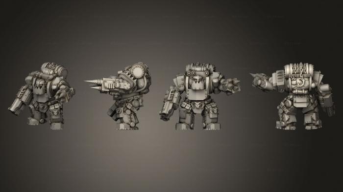 Military figurines (Armored 02, STKW_2750) 3D models for cnc