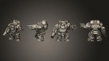 Military figurines Armored 02 3d model