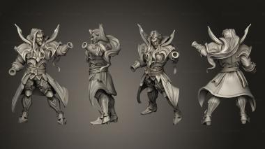 Military figurines Vampires knight 3d model