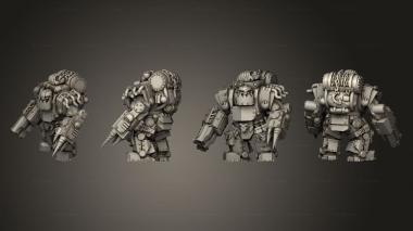 Military figurines Armored 03 3d model