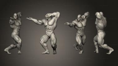 Military figurines Bodybuilder Figures Budy builder Set 3d model