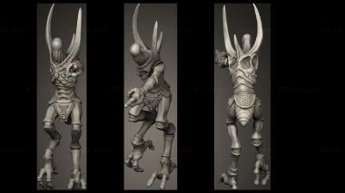 Military figurines Bug Warrior Infantry Leader 3d model