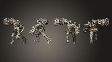 Military figurines Armourer Male Human 3d model