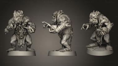 Military figurines Bugbear Mage 3d model