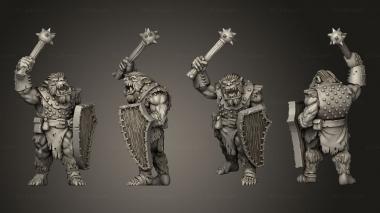 Military figurines Bugbears 3d model