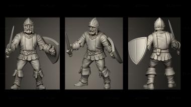 Military figurines BUILT GUARDS GUARD 3d model
