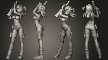 Military figurines Bulma 3d model
