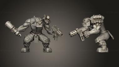 Military figurines orks size Grenade Boy 3d model