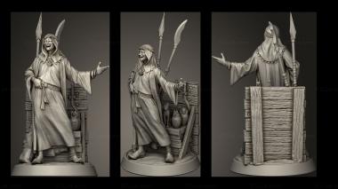 Military figurines Merchant 3d model